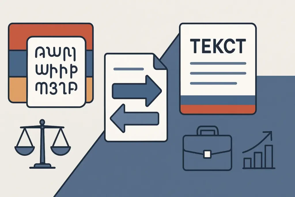 Профессиональный перевод с армянского на русский для бизнеса и юристов | iTrex 1 Image